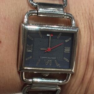 Tommy Hilfiger Silver Watch with Navy Dial